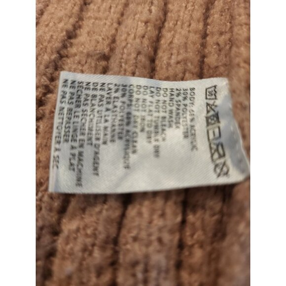 TRULY MADLY DEEPLY Pink Chunky Knit Cardigan Sweater Balloon Sleeves Small - Picture 4 of 6